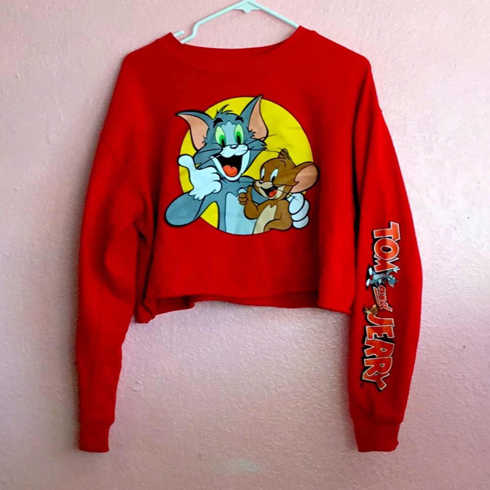 Size medium long sleeve cropped top
